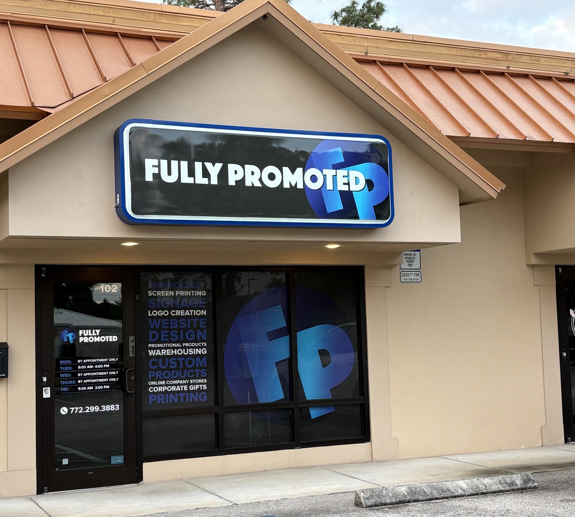 The Fully Promoted storefront at 915 17th Street in Vero Beach